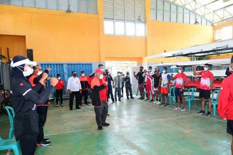 Tim dayung Indonesia Mempersiapkan Diri di Situ Cileunca, Pangalengan, Jawa Barat Untuk Olimpiade di Toyo Jepang