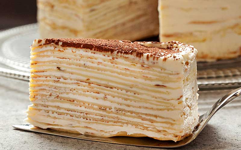 Resep Tiramisu Mille Crepes Yang Lembut Berlapis Krim Manis