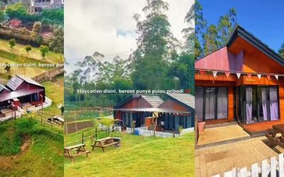 Cabin Boemi Chips Pangalengan dengan Pemandangan Langsung Situ Cileunca
